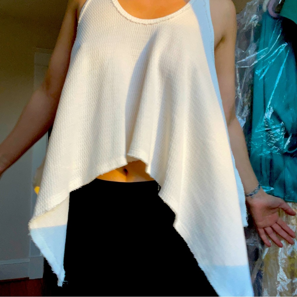 White Free People Sing La La Tank